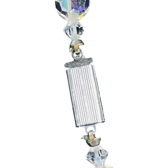 Single Strand With Clear Faceted AB Rhinestone Necklace (6123) - Picture 5 of 7